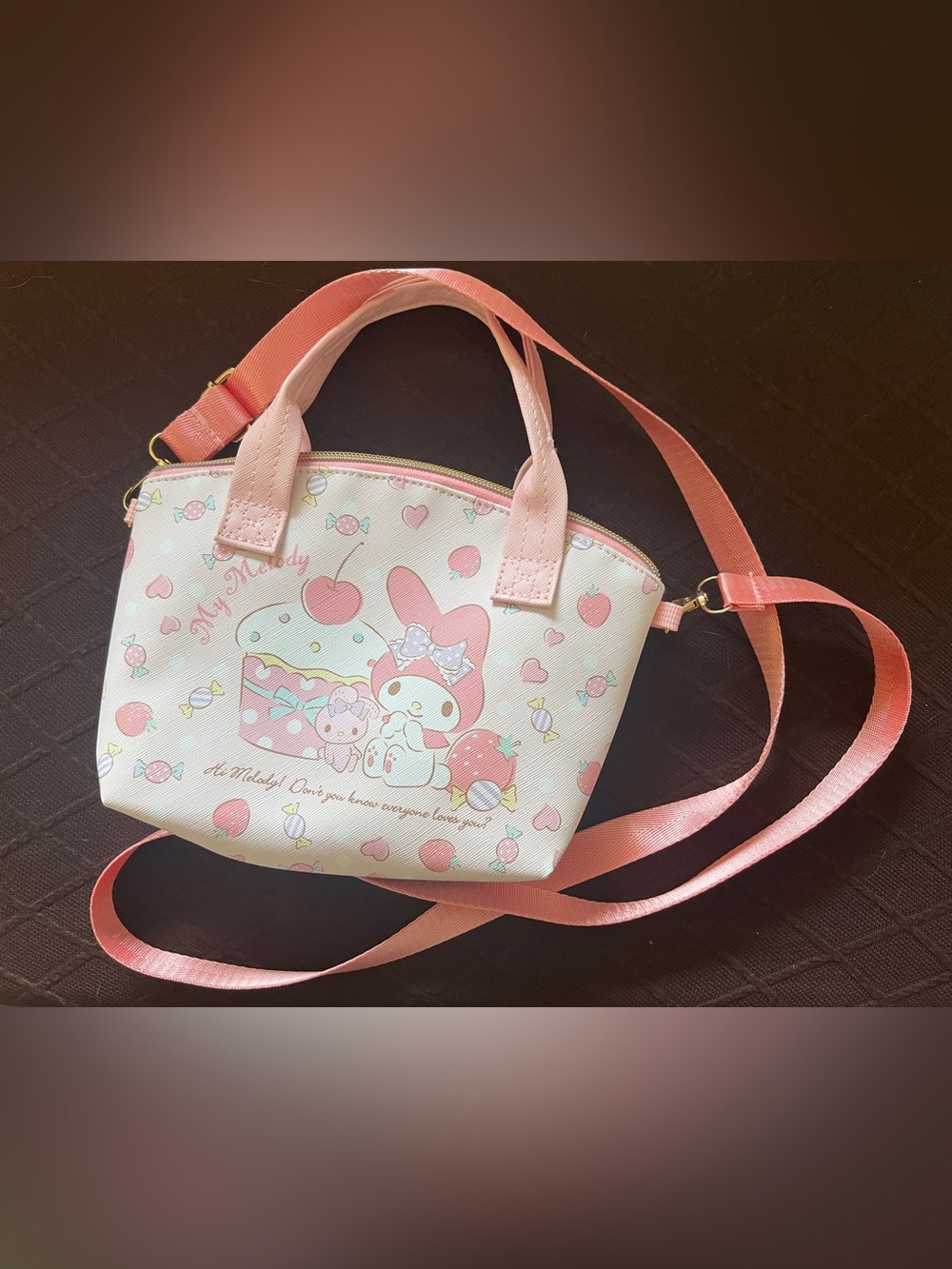 Sanrio My Melody Pink and Cream Crossbody Bag